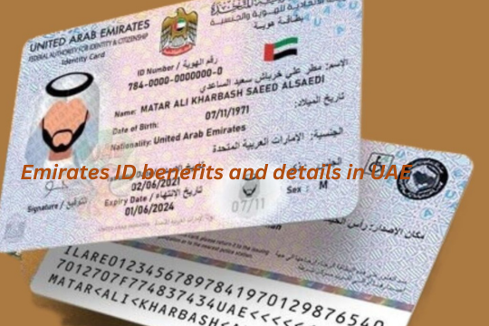 Emirates ID card showing its role as a mandatory identification document in the UAE, used for banking, travel, government services, and resident benefits.