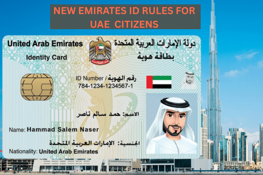 UAE citizens using the new Emirates ID renewal rule for faster and easier application.